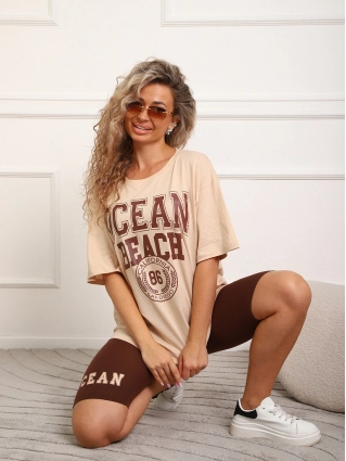 Домашний костюм "Океан" К-130 бежевый